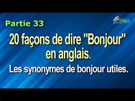 synonyme de dire bonjour.